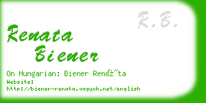 renata biener business card